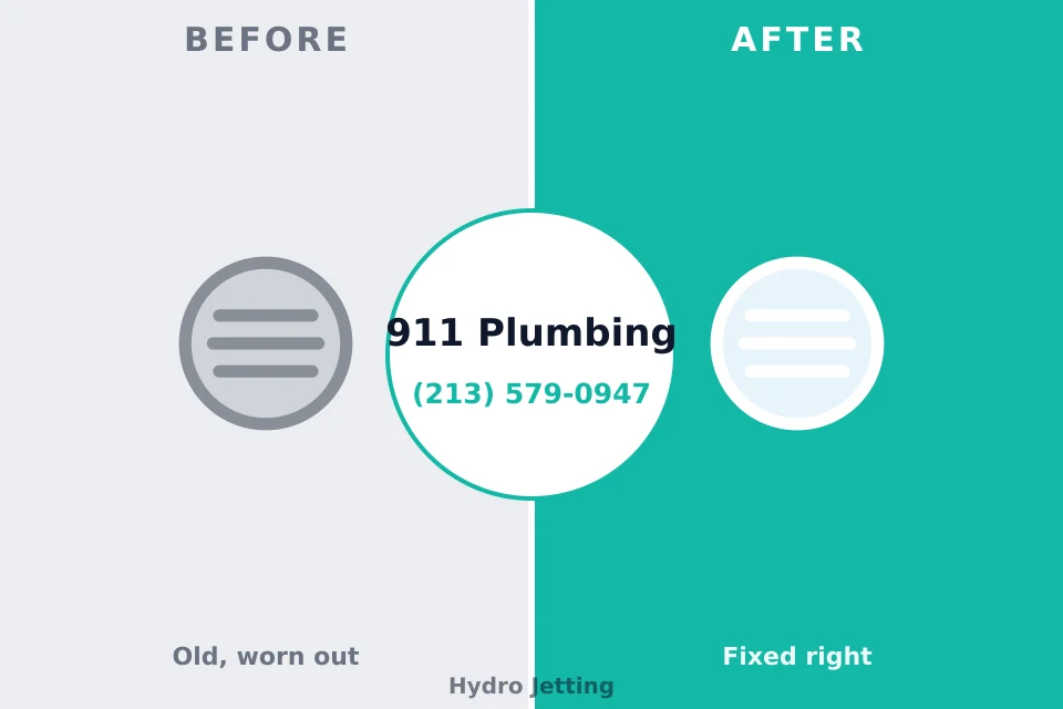 Before and after: plumbing company Washington, NJ